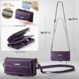 Samsung Galaxy S25 hoesje portemonnee tasje - Paars - Model SM-S931