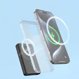 Dudao Magsafe powerbank 5000 mAh met USB en USB C aansluiting - Zwart