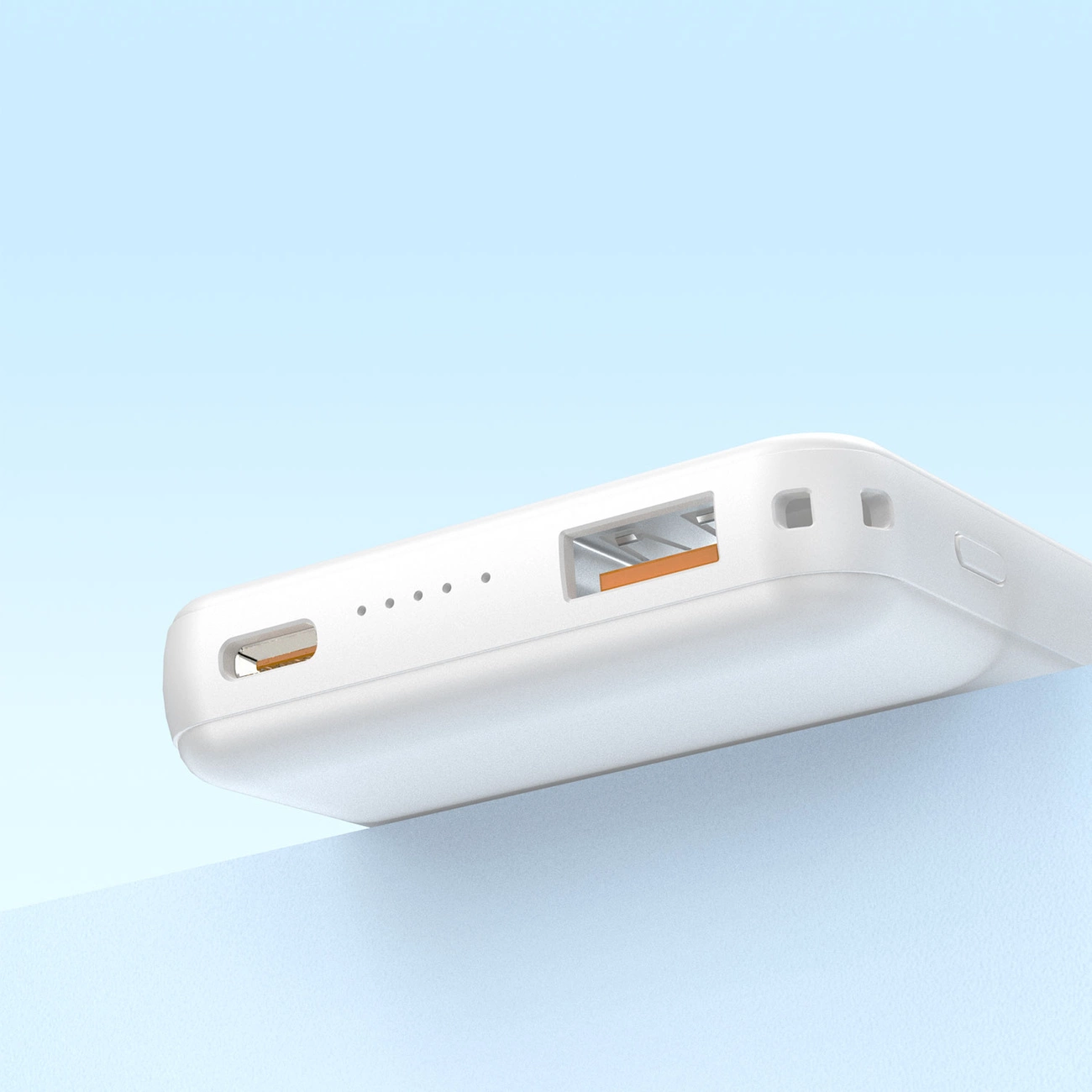 Dudao Magsafe powerbank 50000 mAh met USB en USB C aansluiting - Wit