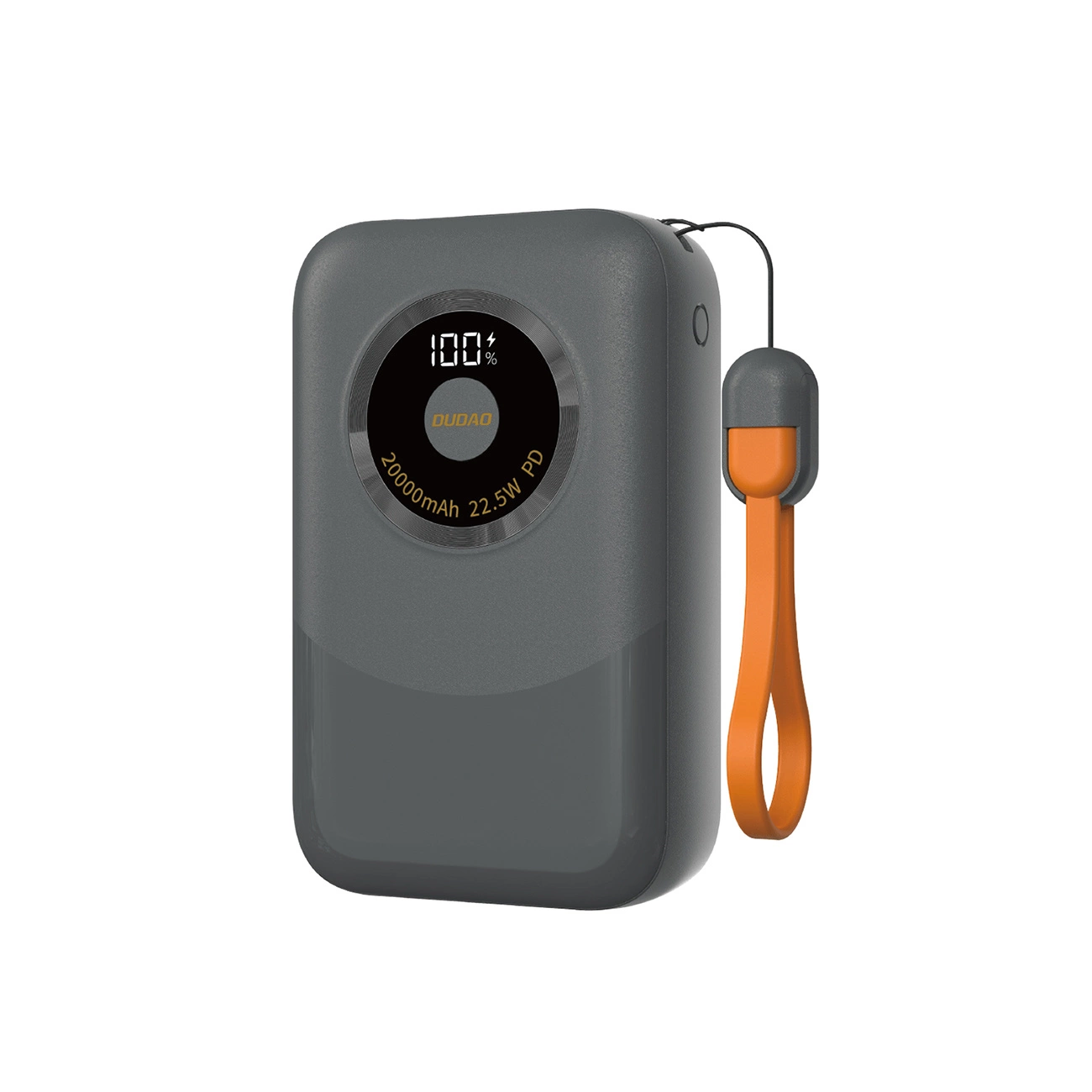 Dudao powerbank 20000 mAh met USB en USB C aansluiting - Grijs