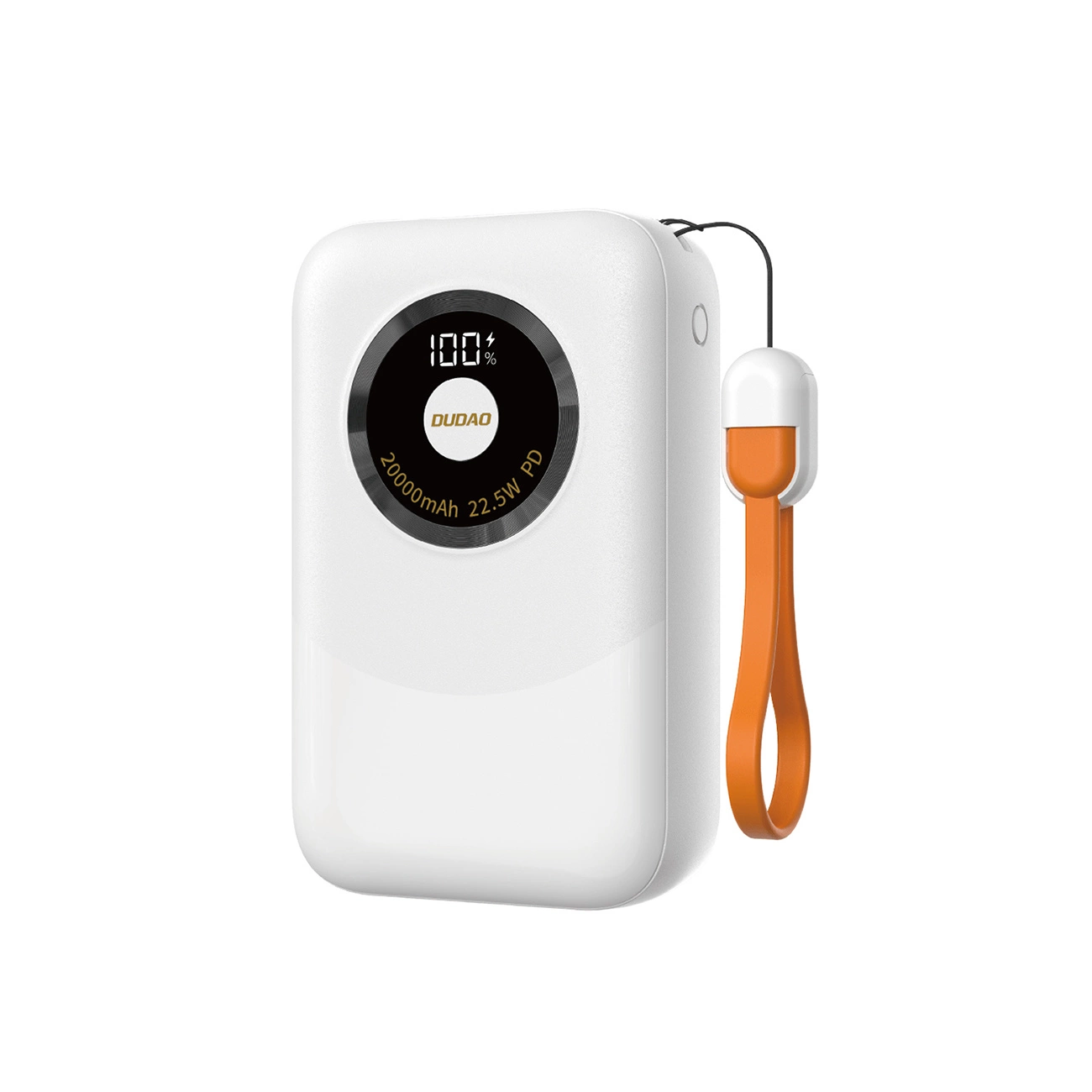 Dudao powerbank 20000 mAh met USB en USB C aansluiting - Wit