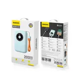 Dudao powerbank 20000 mAh met USB en USB C aansluiting - Lichtblauw