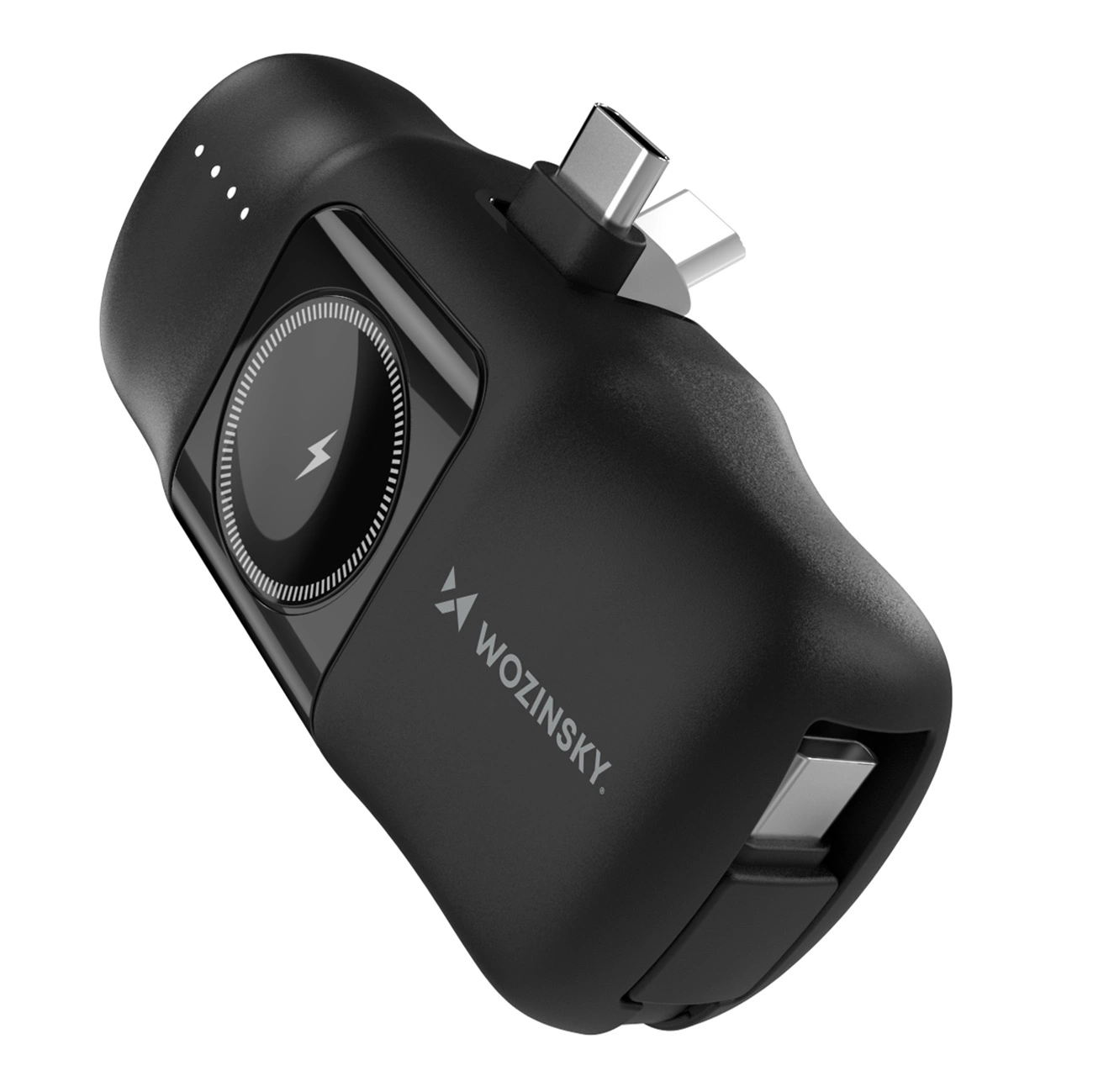 Wozinsky Mini Powerbank 5000mAh met USB-C aansluiting - Zwart