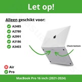 MacBook Pro 16 inch (2021-2024) case hoes - Aciano Azul - Model A2485 / A2780 / A2991 / A3186 / A3403