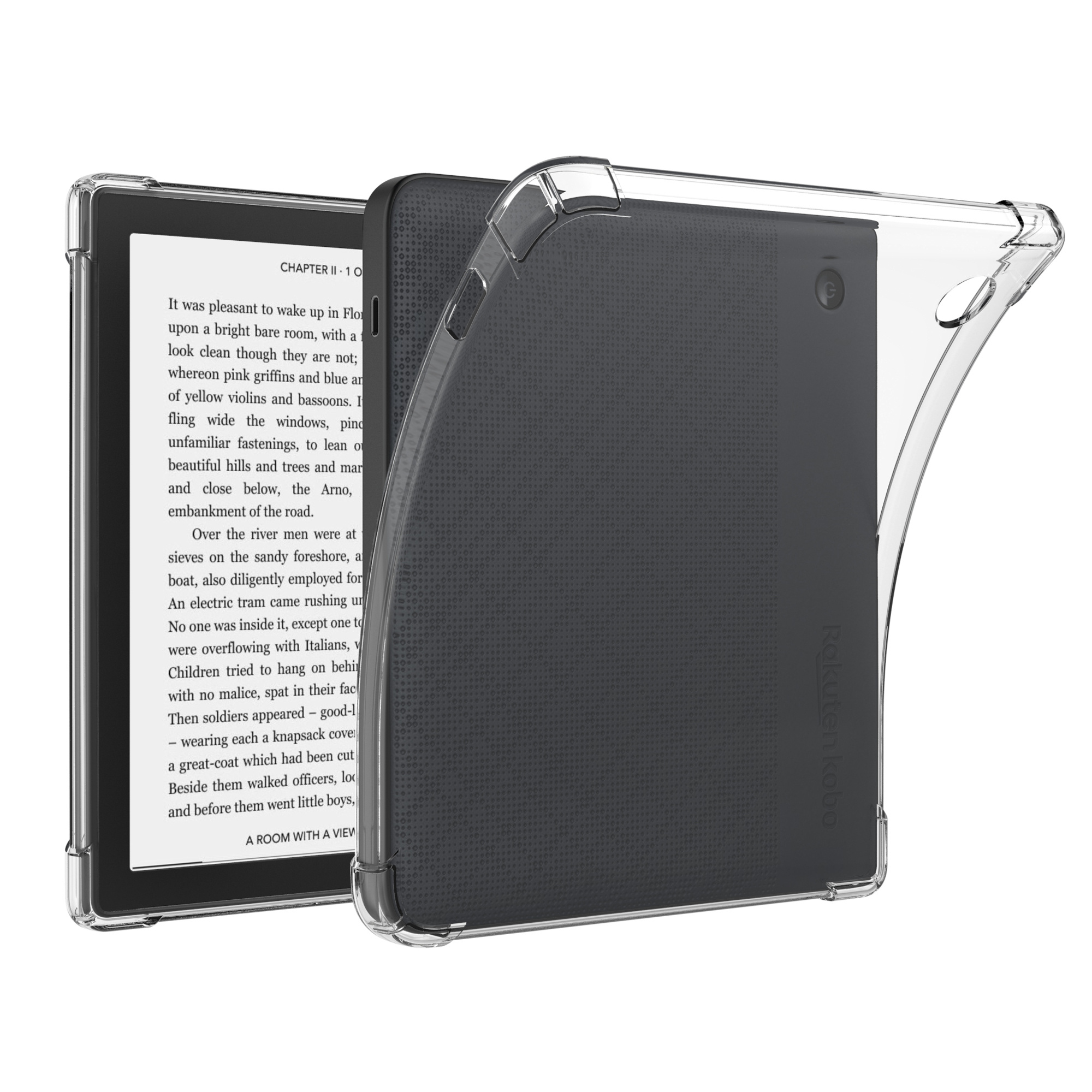 Lunso Kobo Libra Colour hoes (7 inch) - TPU Backcover - Transparant