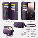 Samsung Galaxy S25 Ultra hoesje portemonnee tasje - Paars - Model SM-S938