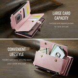 Samsung Galaxy S25 Ultra hoesje portemonnee tasje - Lichtroze - Model SM-S938