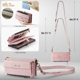 Samsung Galaxy S25 Ultra hoesje portemonnee tasje - Lichtroze - Model SM-S938