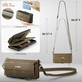 Samsung Galaxy S25 Ultra hoesje portemonnee tasje - Bruin - Model SM-S938