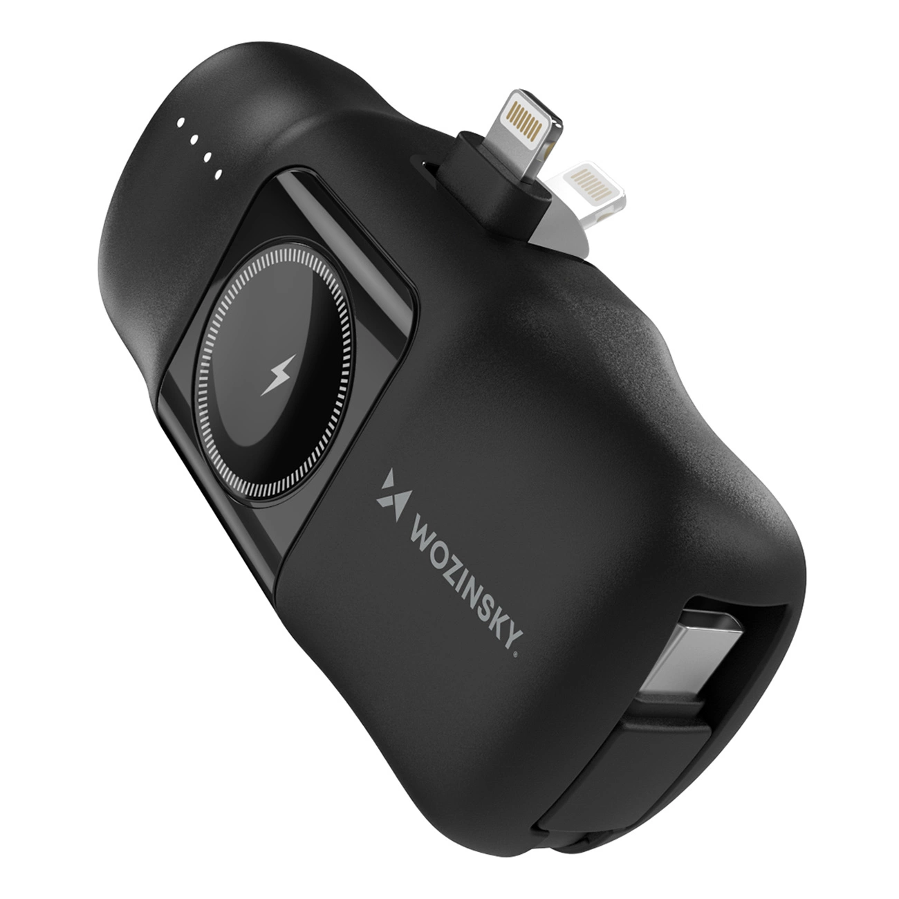 Wozinsky Mini Powerbank 5000mAh met Lightning aansluiting - Zwart