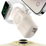 Wozinsky Mini Powerbank 5000mAh met Lightning aansluiting - Beige