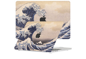 Lunso MacBook Air 15 inch (2023-2025) cover hoes - case - Hokusai's Great Wave