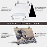 MacBook Pro 14 inch (2021-2024) cover hoes - Hokusai's Great Wave - Model A2442 / A2779 / A2918 / A2992 / A3112 / A3185 / A3401