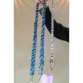 Høyde Jacquard Telefoonkoord - Strap - Cord - Beachy Blue