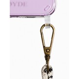 Høyde iPhone 16 Pro backcover - Telefoonhoes met koord - Blanc Bliss