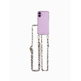 Høyde iPhone 16 backcover - Telefoonhoes met koord - Blanc Bliss