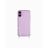 Høyde iPhone 16 backcover - Telefoonhoes met koord - Blanc Bliss