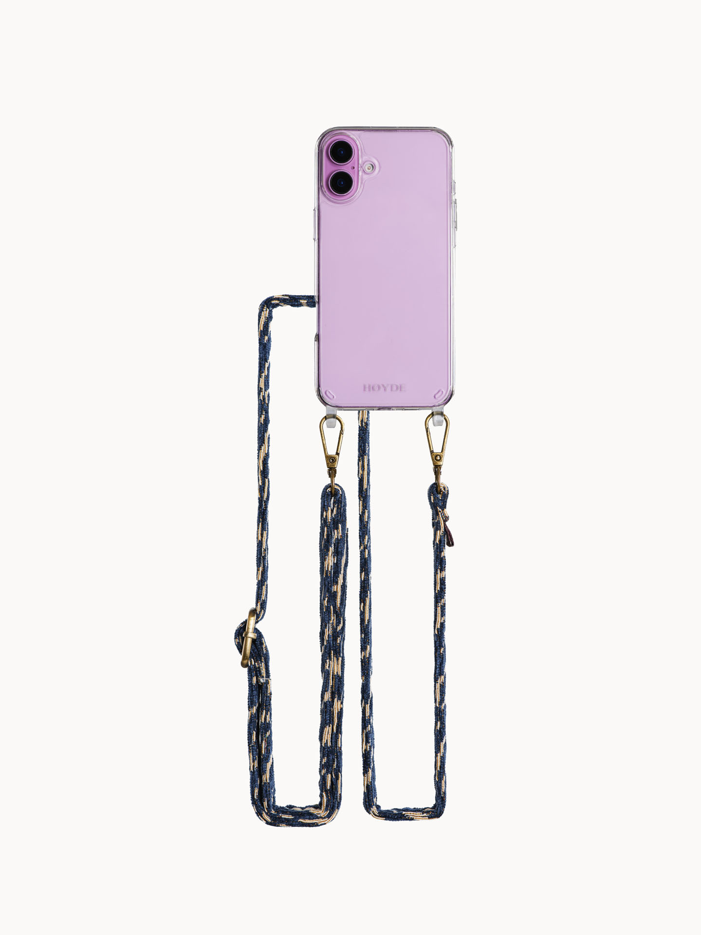 Høyde iPhone 16 Plus backcover - Telefoonhoes met koord - Beachy Blue