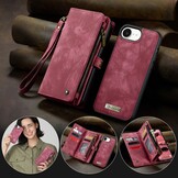 iPhone 17e / iPhone 16e  hoesje Vintage 2 in 1 portemonnee - Rood