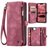 iPhone 17e / iPhone 16e  hoesje Vintage 2 in 1 portemonnee - Rood