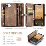 iPhone 17e / iPhone 16e  hoesje Vintage 2 in 1 portemonnee - Bruin