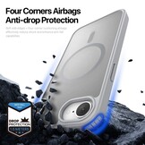 Dux Ducis Yind Iphone 16e hoesje – slanke backcover met volledige MagSafe ondersteuning - Grijs