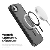 Dux Ducis Yind  iPhone 16e  hoesje – slanke backcover met volledige MagSafe ondersteuning - Zwart