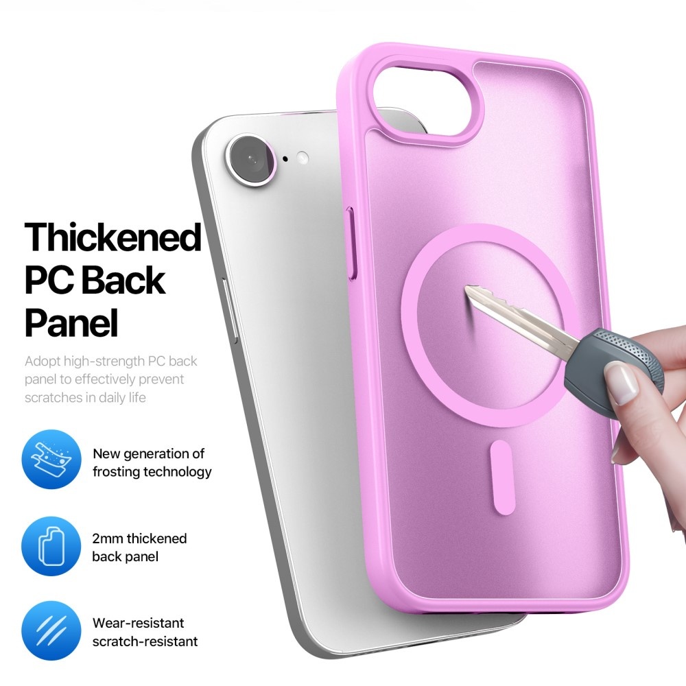 Dux Ducis Yind iPhone 17e / iPhone 16e  hoesje – slanke backcover met volledige MagSafe ondersteuning - Roze