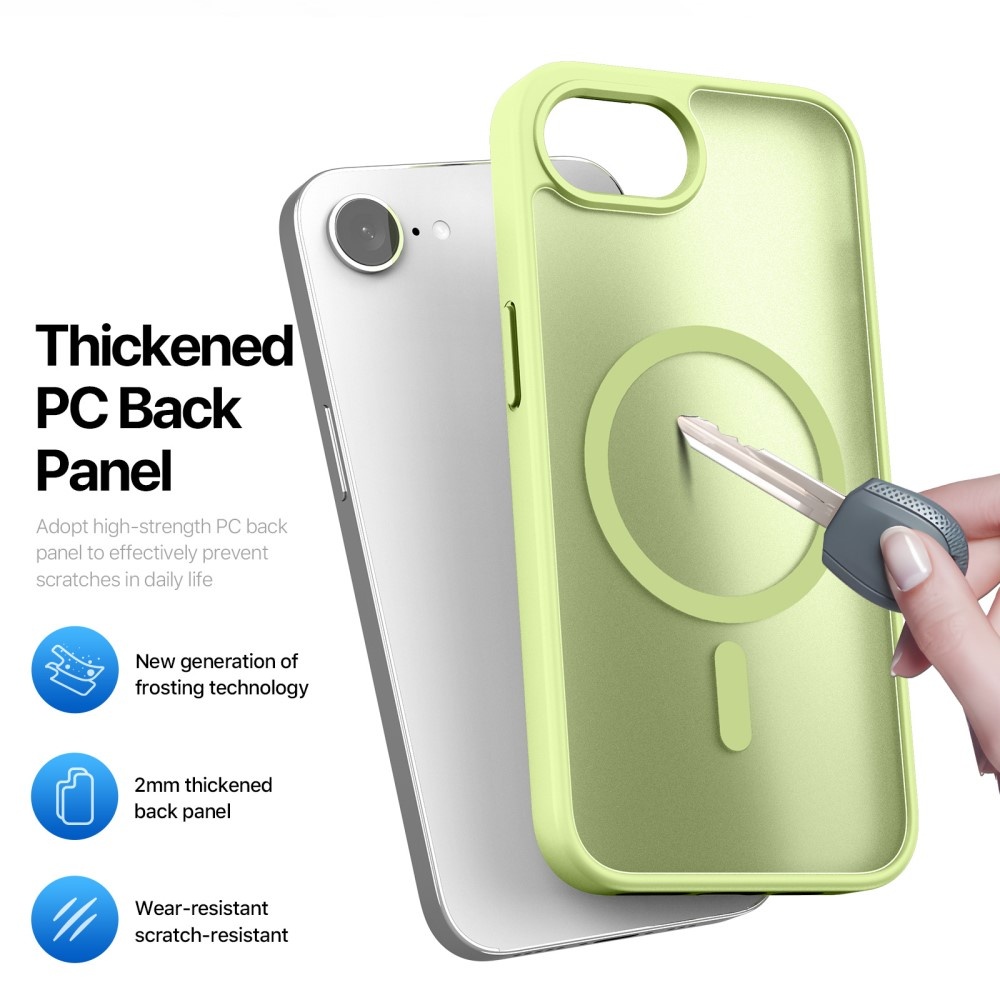 Dux Ducis Yind iPhone 16e hoesje – slanke backcover met volledige MagSafe ondersteuning - Limoen Groen