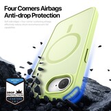 Dux Ducis Yind iPhone 17e / iPhone 16e  hoesje – slanke backcover met volledige MagSafe ondersteuning - Limoen Groen