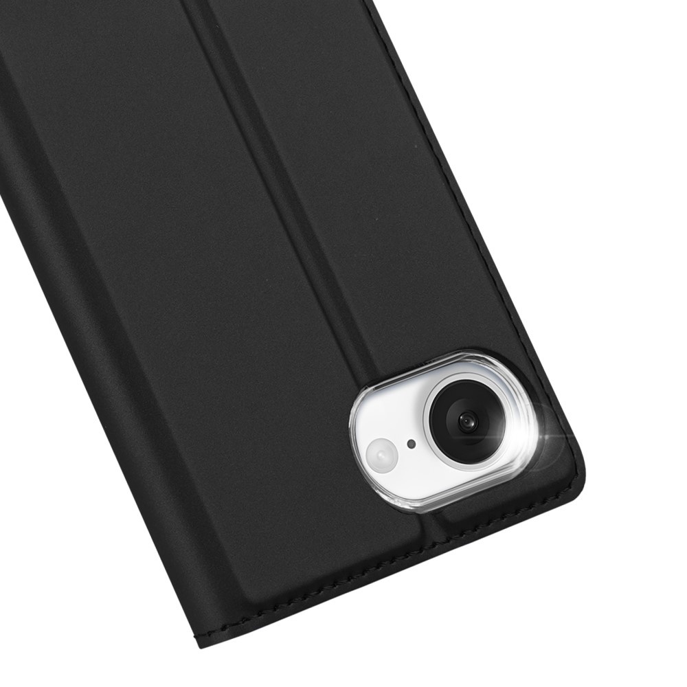 iPhone 17e / iPhone 16e  hoesje Slim Bookcase - Zwart