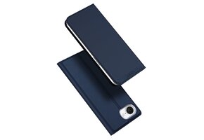 Dux Ducis iPhone 16e hoesje - Slim bookcase - Blauw