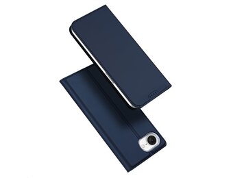 Dux Ducis iPhone 16e hoesje - Slim bookcase - Blauw