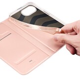 Dux Ducis iPhone 17e / iPhone 16e hoesje - Slim bookcase -Roze