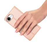 Dux Ducis iPhone 17e / iPhone 16e hoesje - Slim bookcase -Roze