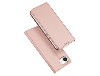 Dux Ducis iPhone 16e hoesje - Slim bookcase -Roze
