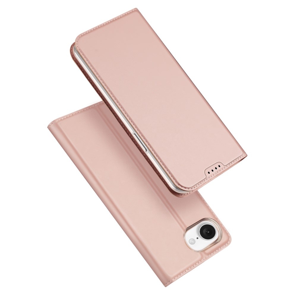 Dux Ducis iPhone 16e hoesje - Slim bookcase -Roze