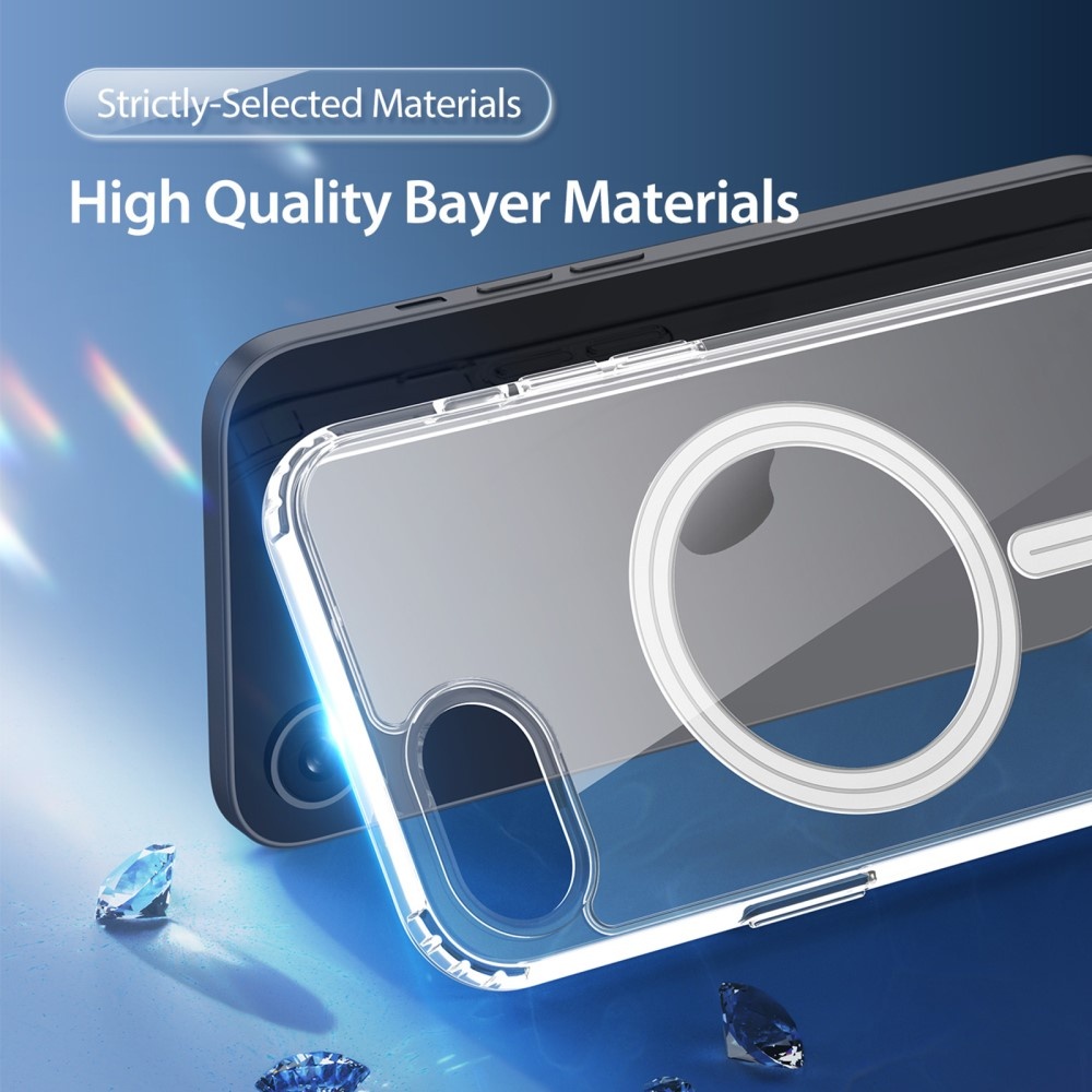 Dux Ducis Clin iPhone 17e / iPhone 16e  hoesje Magsafe backcover - Bayer Transparant