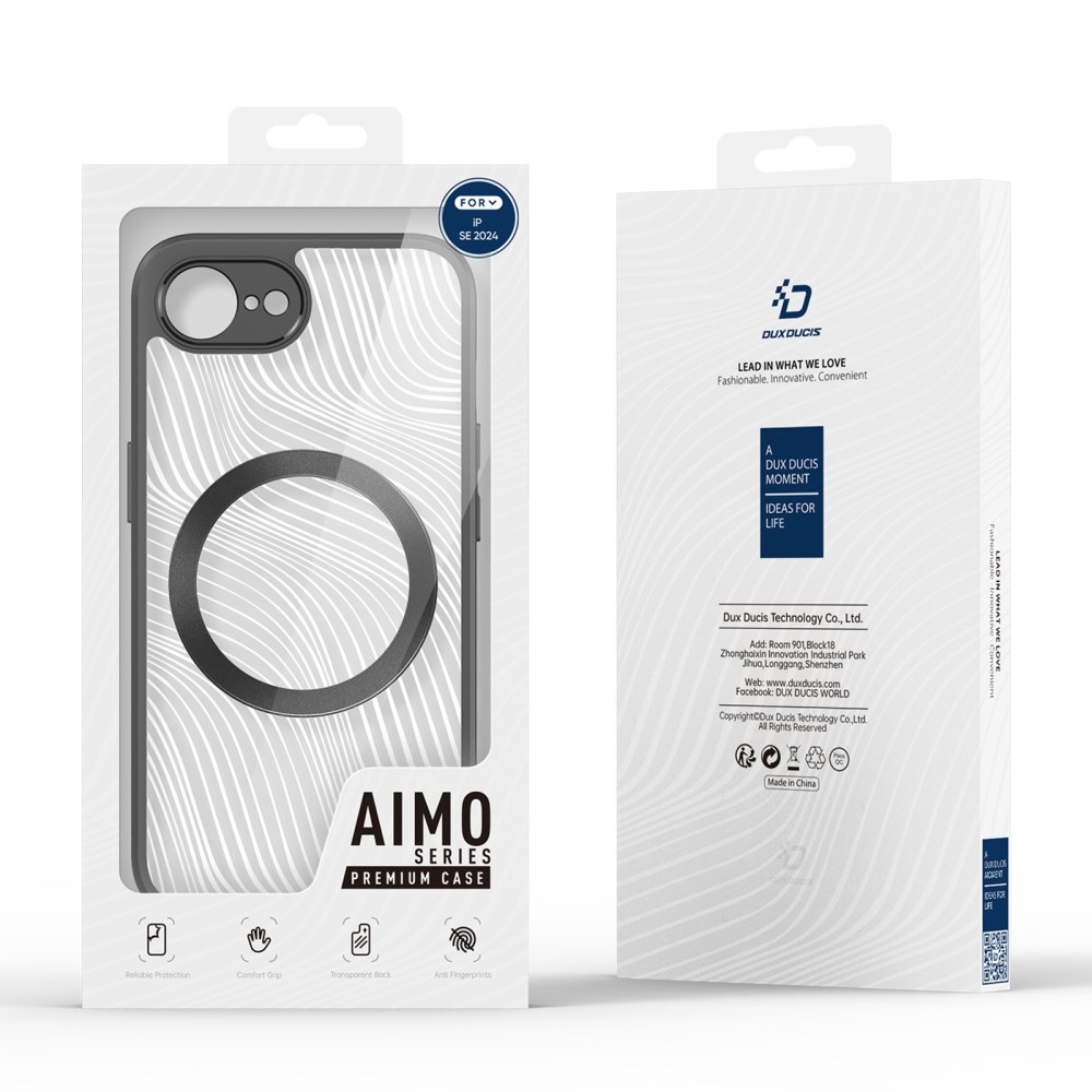 iPhone 17e / iPhone 16e hoesje Dux Ducis  Aimo Magsafe Backcover - Zwart