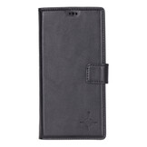 Samsung Galaxy S25 Ultra leren afneembare 2-in-1 bookcase telefoonhoes - Zwart