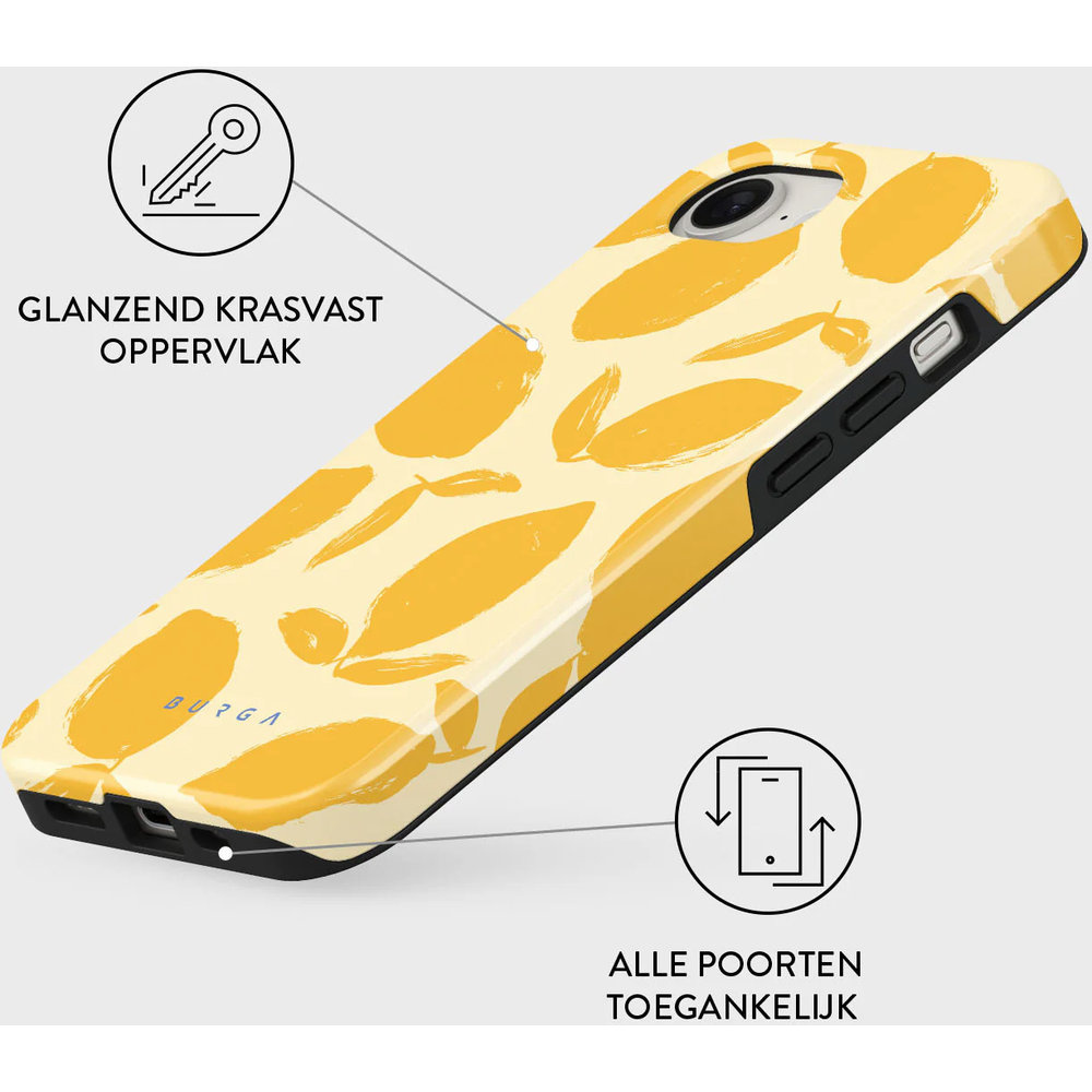 iPhone 17e / iPhone 16e Tough Backcover hoesje met Magsafe - Lemon Tart