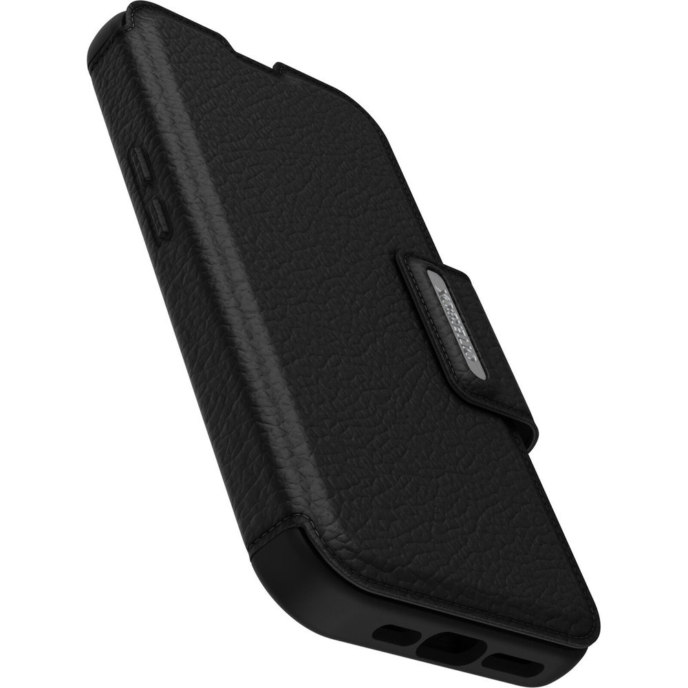 iPhone 16e Otterbox Strada Case leren bookcase hoesje - Zwart