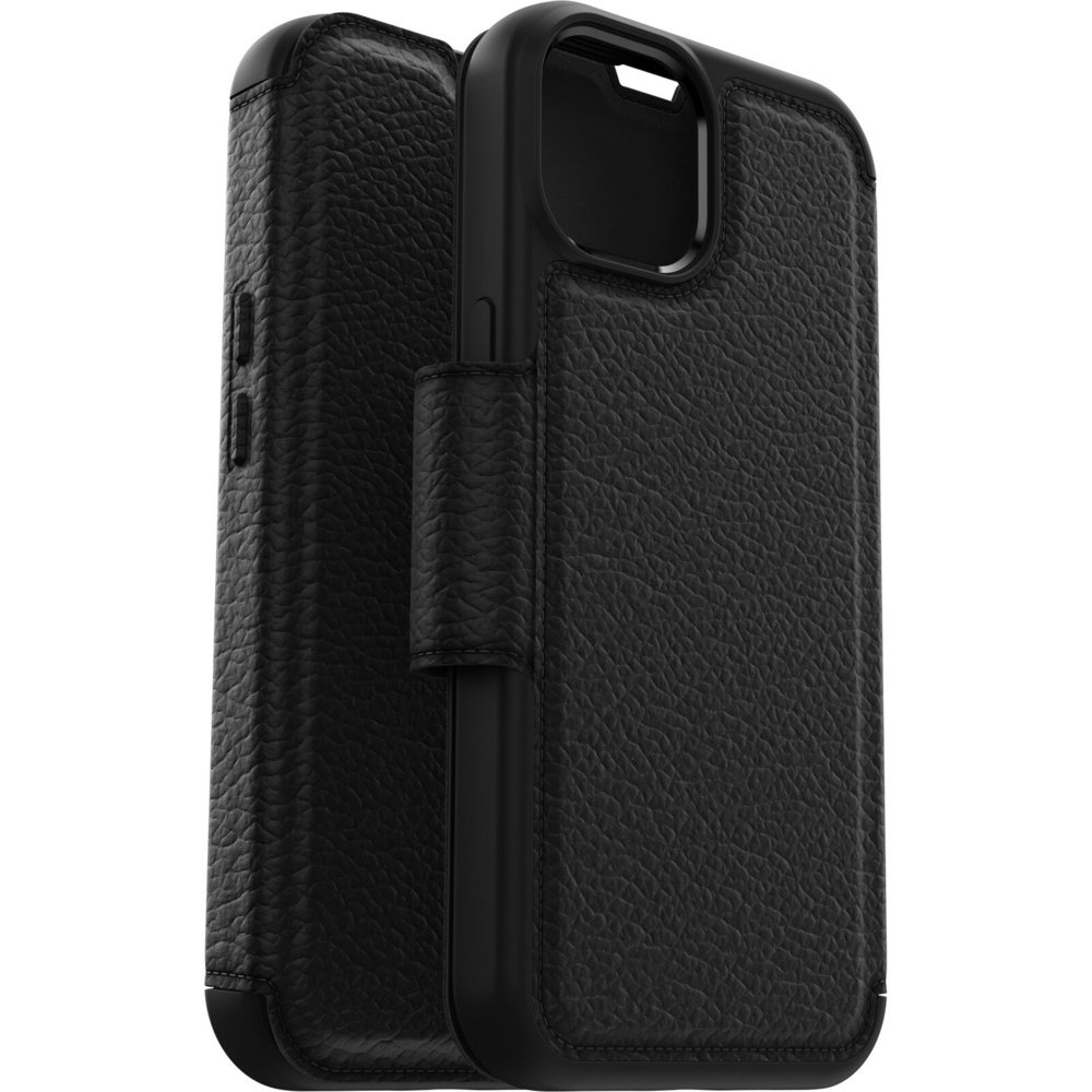 iPhone 16e Otterbox Strada Case leren bookcase hoesje - Zwart