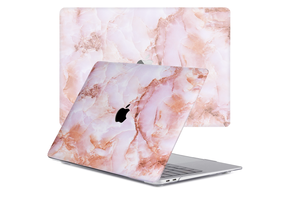 Lunso MacBook Air 13 inch (2018-2019) cover hoes - case - Marble Finley