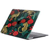 Lunso Leopard Roses cover hoes voor de MacBook Air 13 inch (2018-2019)
