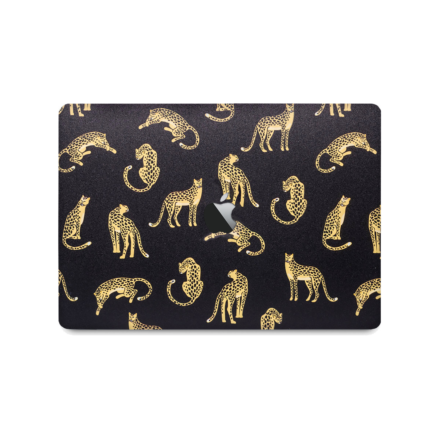 Lunso Leopard Black cover hoes voor de MacBook Pro 13 inch (2016-2019)