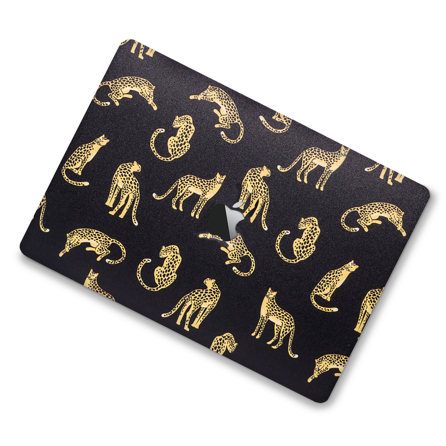 Lunso Leopard Black cover hoes voor de MacBook Pro 13 inch (2016-2019)
