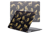 Lunso MacBook Air 13 inch (2018-2019) cover hoes - case - Leopard Black