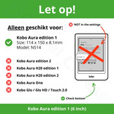 Kobo Aura Edition 1 hoes (6 inch) Sleepcover - Blokken