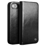 iPhone 17e / iPhone 16e leren bookcase hoesje - Zwart